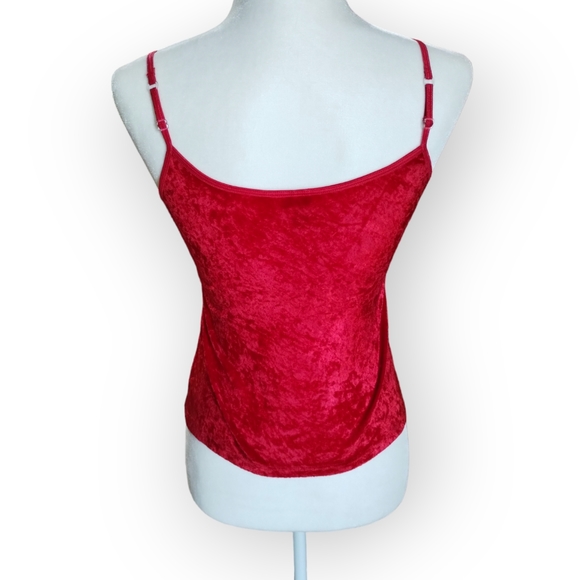 RED VELVETY CAMISOLE - Picture 3 of 4